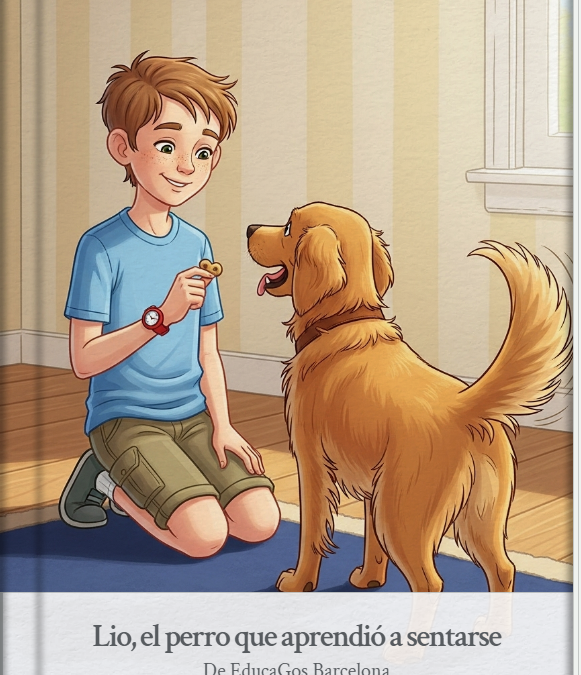 Lio el perro que aprendió a sentarse