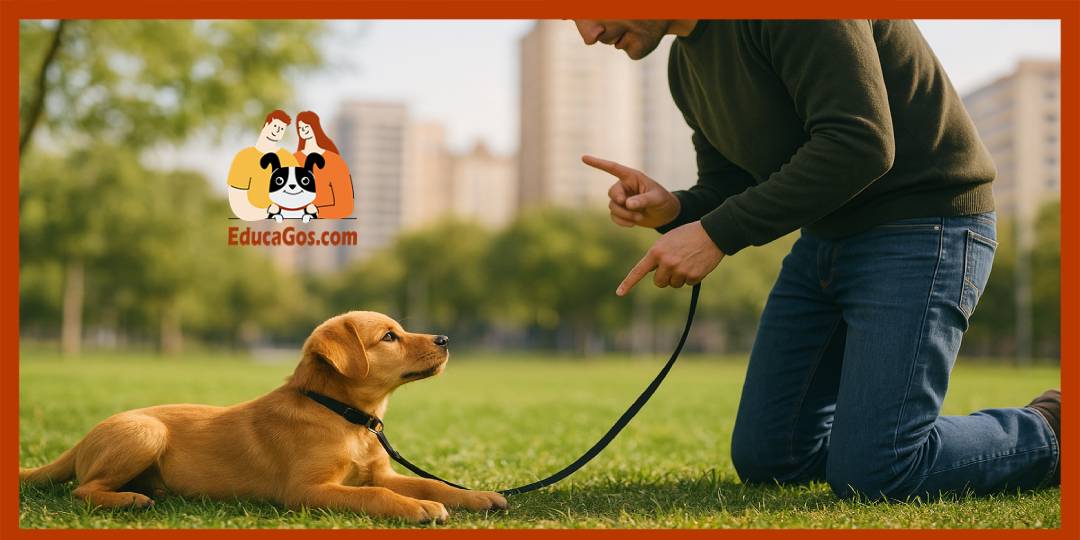 Técnicas de adiestramiento canino para enseñar a tumbarse