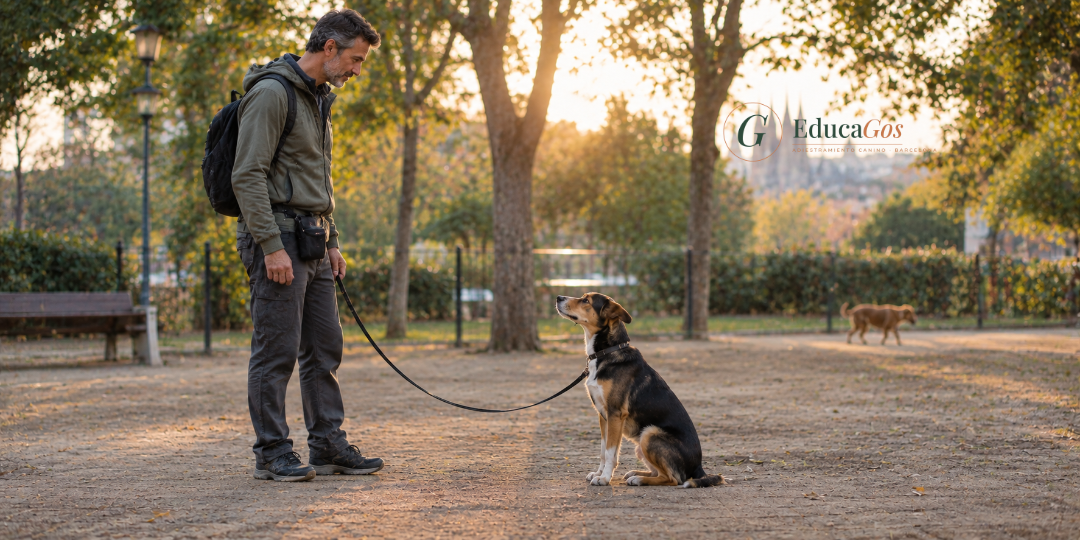 Evitar que el perro tire de la correa técnico en modificación de conductas trabajando la distancia con un perro reactivo en correa