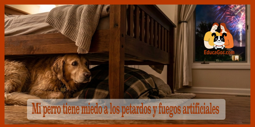 Mi perro tiene miedo a los petardos y fuegos artificiales Guía completa para entenderlo y ayudarle de verdad