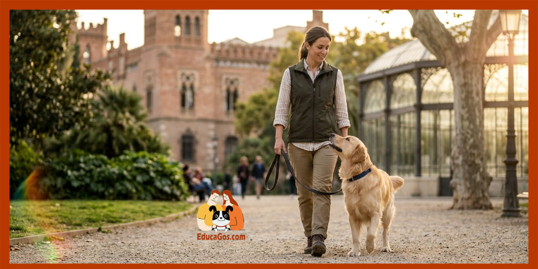 ventajas del collar para perros paseo guiado Barcelona