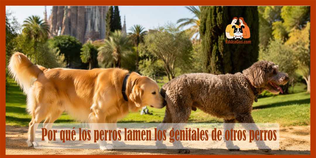 Por qué los perros lamen los genitales de otros perros
