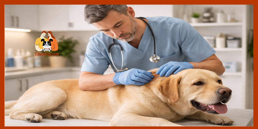 Revisión veterinaria tras mordida de perro de presa - importancia de la atención rápida