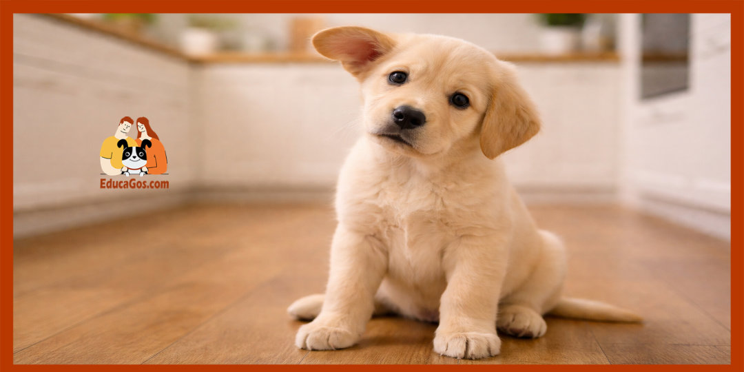 Cachorro confundido representando los errores comunes al elegir nombres para perros