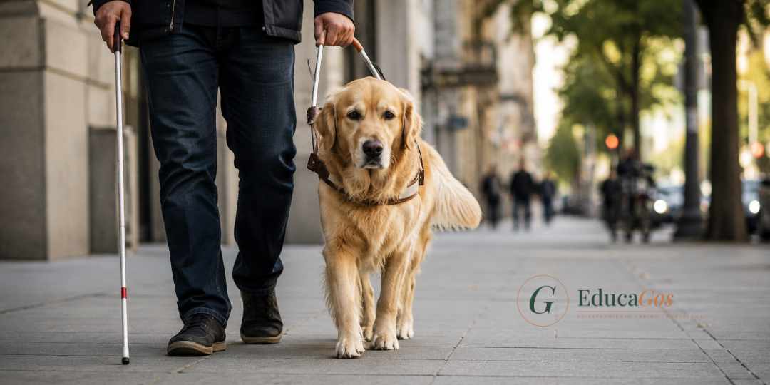 El psicólogo británico Bruce Johnston, precursor teórico del adiestramiento cognitivo emocional en perros guía